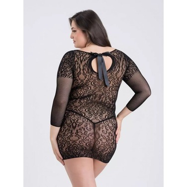 Кружевное сексуальное мини платье Fifty Shades of Grey Captivate Plus Size Black