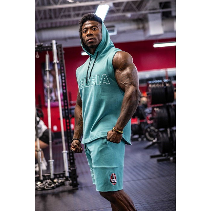 Безрукавка Nebbia Sleeveless Hoodie Sweatshirt IRON BEAST Green 710