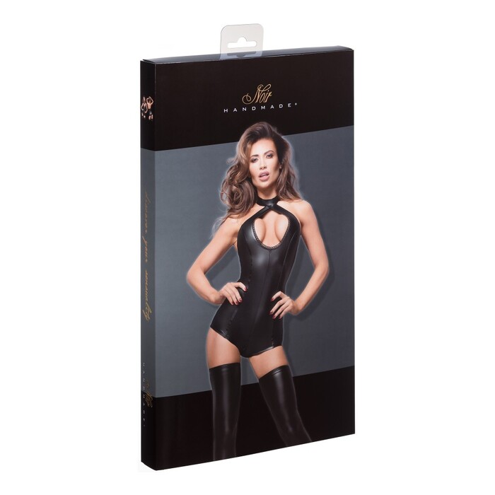 Боди шорты с ошейником F169 Noir Handmade XL
