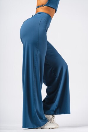 Штани Deni x NEBBIA High-waist Flared Pants Blue 312