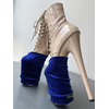 Захисти для Взуття Velvet для Pole Dance Heels Захист та Елегантний Вигляд - темно-синій