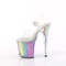 Босоніжки Pleaser Flamingo-808RG-01 *8 дюймів на підборах, 4 дюйми з ремінцем на щиколотці, прозорі/різнокольорові