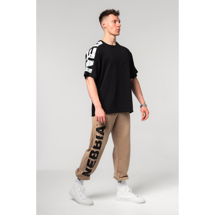 Штани Nebbia Gym Sweatpants Baggy Style GYM BRO Light Brown 365