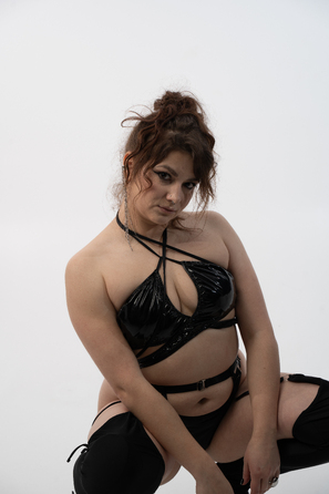 Twist & Tie top BLACK LATEX- ЧОРНИЙ ЛАТЕКС