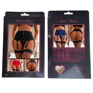 Сексуальные стрейч-трусики Star Night с поясом для чулков, белый