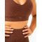 Топ Optic V-Neck Sports Bra - Chocolate