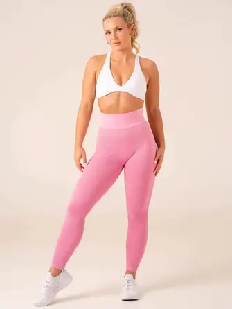 Легінси Ryderwear Honeycomb Scrunch Seamless Leggings - Candy Pink