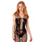 Мереживний комбінезон з відкритим доступом Daring Intimates Hex and Lace Net Bodystocking, чорний