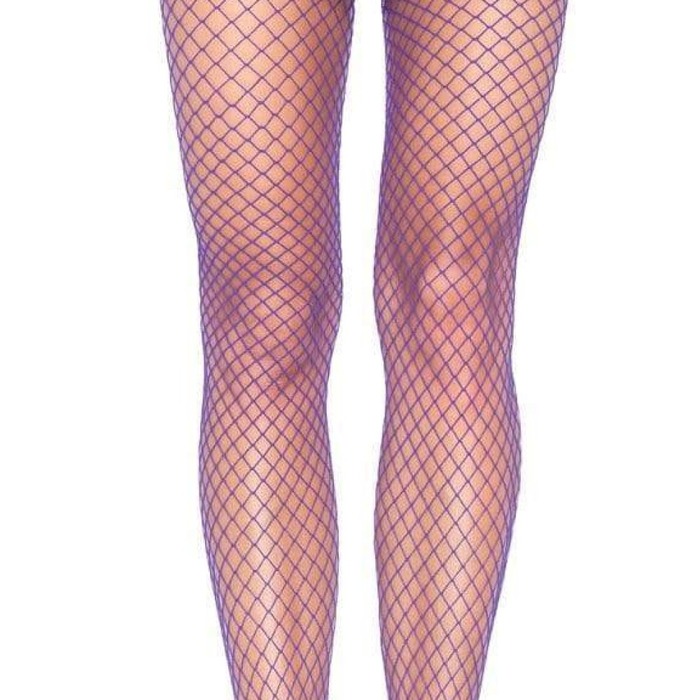 Колготи У СІТОЧКУ Фіолетові Leg Avenue