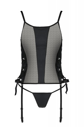 Корсет MALWIA CORSET black S/M - Passion