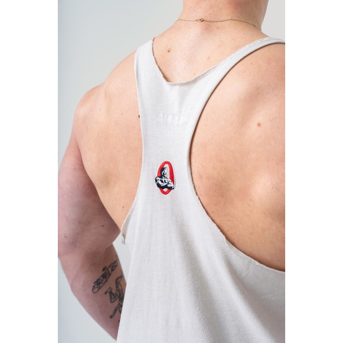 Майка Nebbia Washed Muscle Back Stringer GOLDEN AGE Light Grey 791