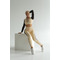ЛЕГІНСИ BEIGE LEGGINGS WITH CUSTOM ELASTIC