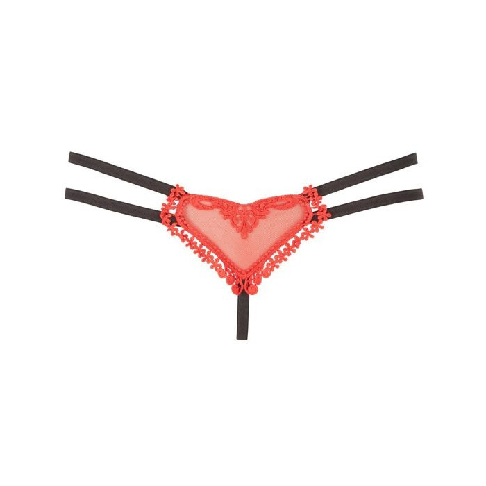 Сексуальные стринги в форме сердца Mandy Mystery с двойной резинкой, L/XL