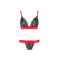 Комплект белья GLAMISS SET black/red S/M - Passion