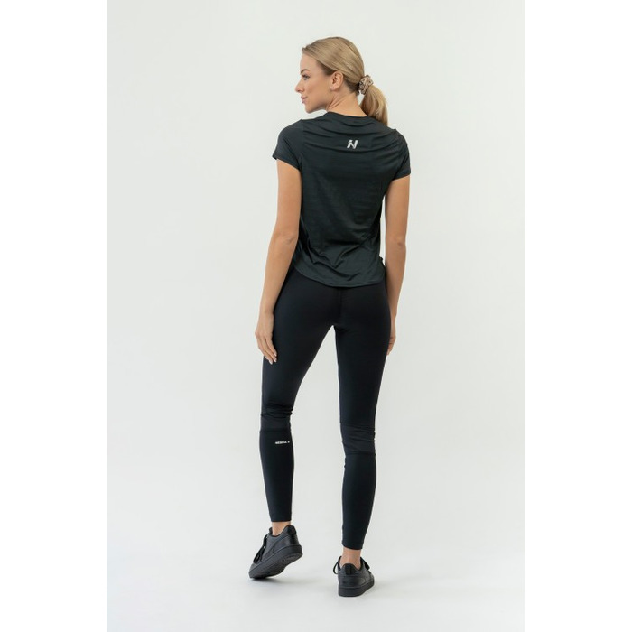 Футболка FIT Activewear T-shirt 'Airy” with Reflective Logo Black 438
