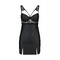 Пеньюар з екошкіри LOONA CHEMISE black S/M - Passion