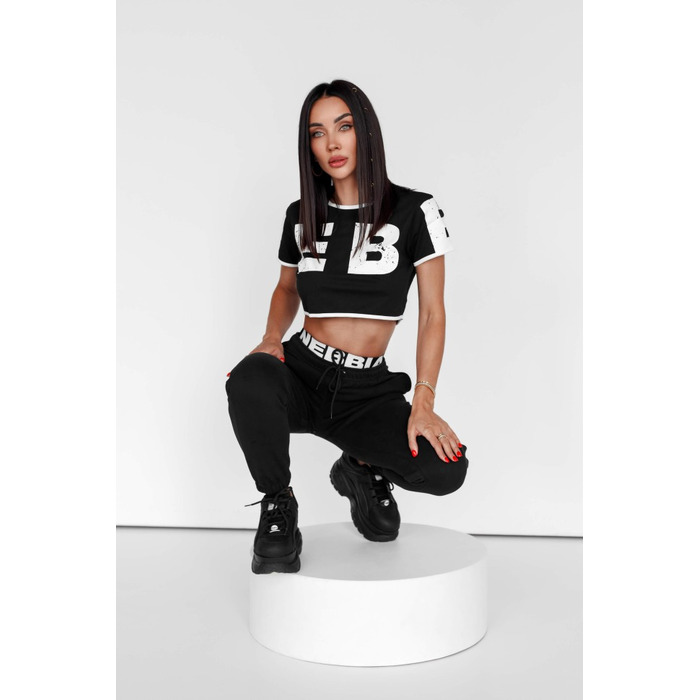 Топ Nebbia Oversized crop top GAME ON Black 610