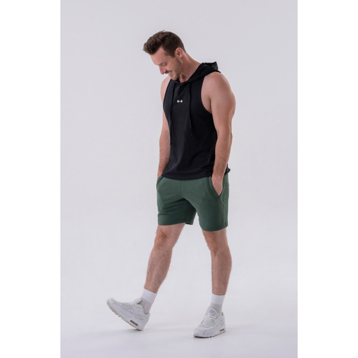 Шорти Relaxed-fit Shorts with Side Pockets DARK GREEN 319