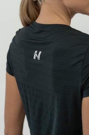 Футболка FIT Activewear T-shirt 'Airy” with Reflective Logo Black 438