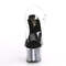 Босоніжки Pleaser Sky-308GF *7 дюймів на підборах, 2 3/4 дюйма з блискітками та ремінцем на щиколотці, прозорі/чорні