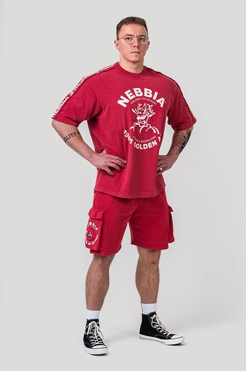 Футболка Nebbia Washed Oversized T-Shirt GOLDEN AGE Red 790