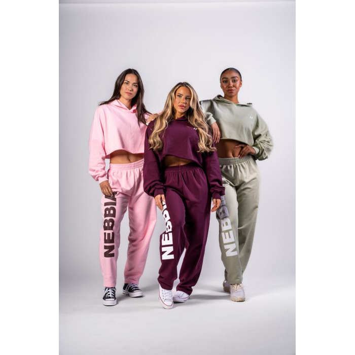 Худі Nebbia Oversized Hoodie OWN YOUR POWER Dark Red 433