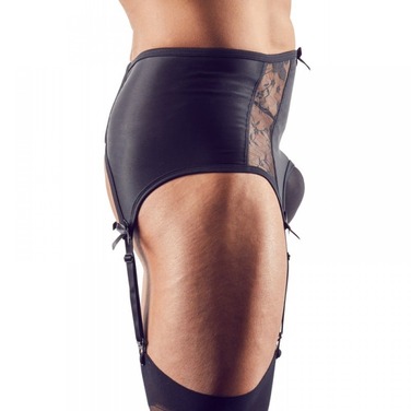 Пояс для чулок мужской Svenjoyment с кружевом Men's Suspender Belt M