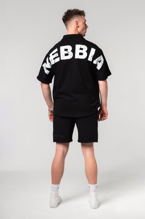 Сорочка Nebbia Oversized Shirt 90s THROWBACK Black 350