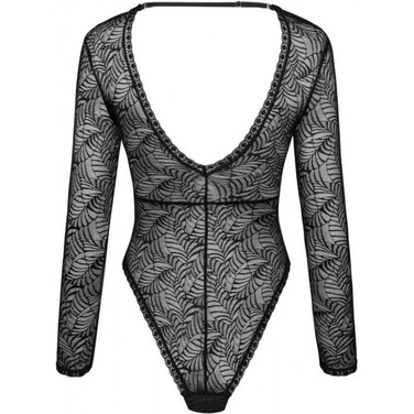 Сексуальное ажурное боди с рукавами Obsessive Merlys teddy M/L