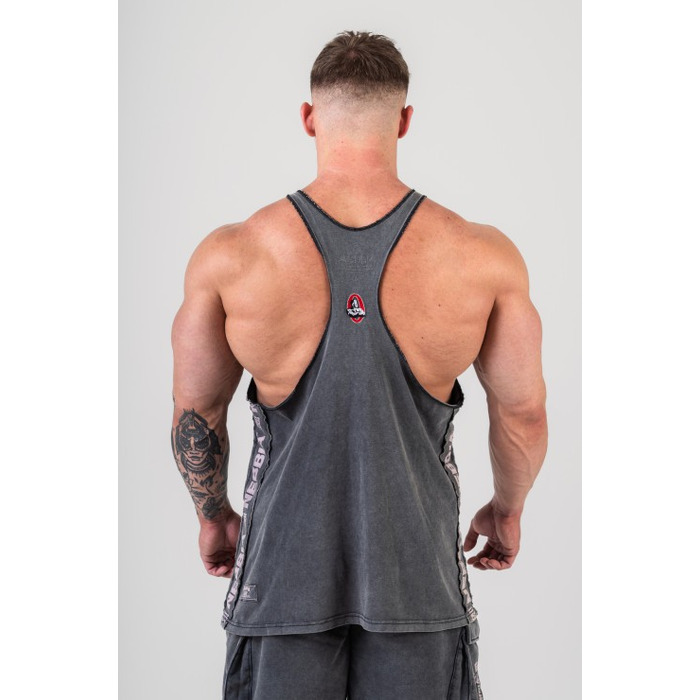 Майка Nebbia Washed Muscle Back Stringer GOLDEN AGE Black 791