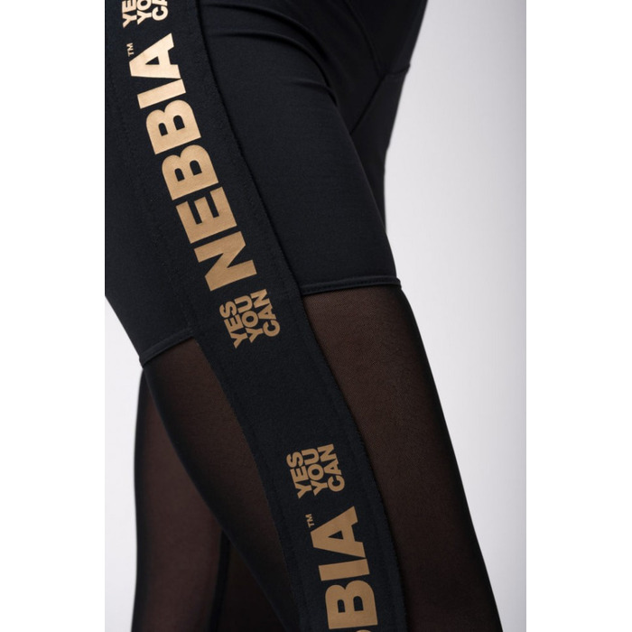 Легінси Nebbia Gold Mesh Leggings 829 Black