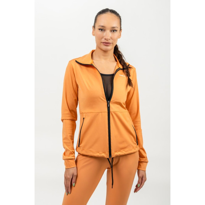 Кофта Nebbia Shiny Zip Up Workout Jacket SLEEK Orange 481