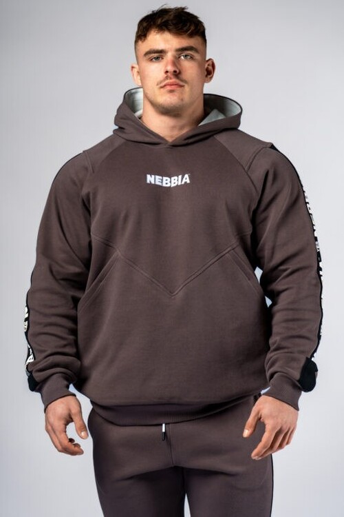 Худі чоловіча Nebbia Training Hoodie HERO Brown 300