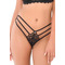 Мереживні трусики Daring Intimates з декоративними бретелями, чорний, S/M