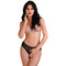 Трусики прозорі з відкритим доступом Daring Intimates Alexa, чорний, S/M
