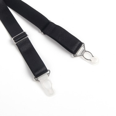 Комплект мереживний пояс для панчіх з трусиками StarNight, чорний, L