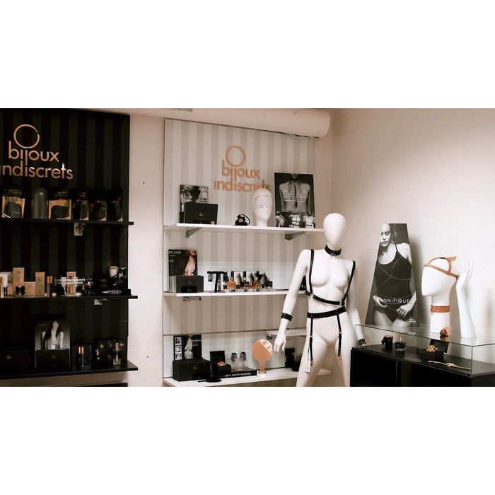 Прикраса для грудей Flash - Heart Black Bijoux Indiscrets