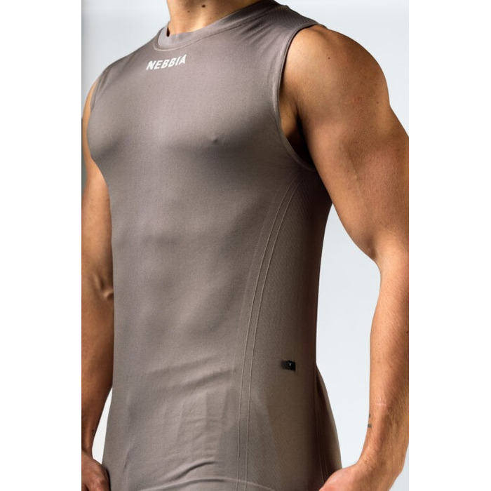 Майка Nebbia Seamless Tank POWER Light Brown ASH 899