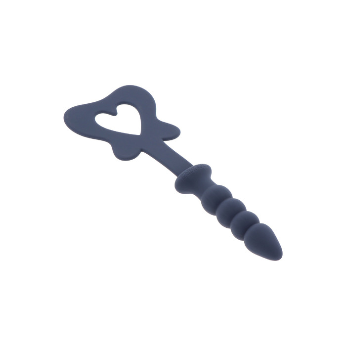 Силіконова шльопанка з тримачем у вигляді анальної пробки Taboom Silicone Supreme, синій