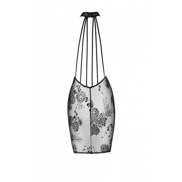 Платье сексуальное полупрозрачное L F240 Noir Handmade, черное