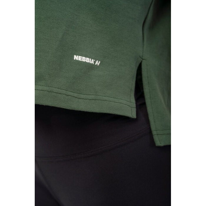 Футболка Organic Cotton Loose Fit 'The Minimalist” Crop Top 417 Dark Green