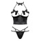 Комплект Obsessive Delishya set 2-pcs black S / M