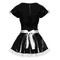 Костюм покоївки Black Level Vinyl Maid's Dress з вінілу, чорно-білий, M
