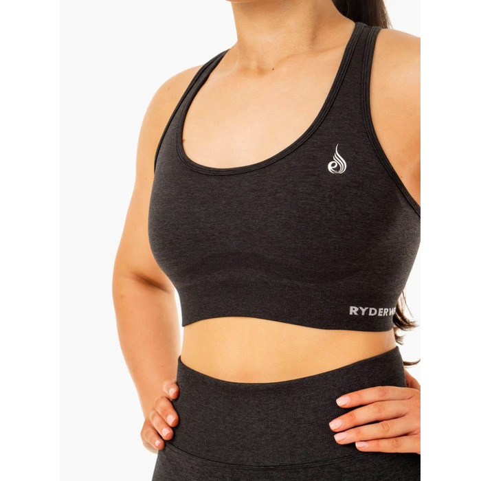 Топ Sculpt Seamless Racer Back Sports Bra - Black Marl