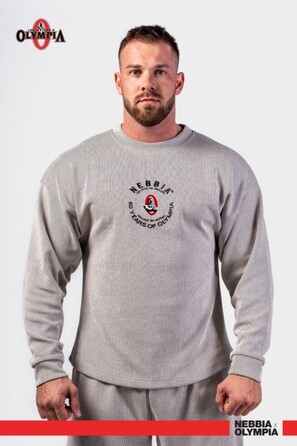 Кофта Nebbia Oversized Pullover SIGNATURE Light Grey 797