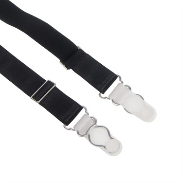 Комплект пояс для панчіх з трусиками StarNight, чорний, S