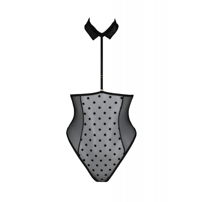 Боди с халтером в виде воротника TRISHA BODY black S/M - Passion