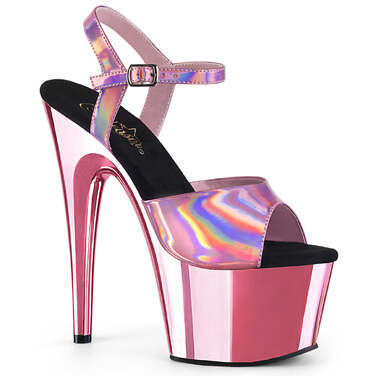 Босоніжки Adore-709HGCH на підборах 7 дюймів, босоніжки з ремінцем на щиколотці 2 3/4 дюйма, рожеві