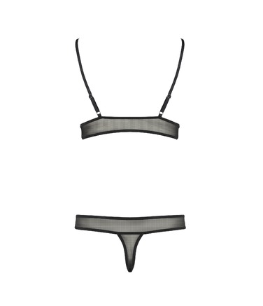 Комплект белья кружевной S/M чорний ERZA SET - Passion