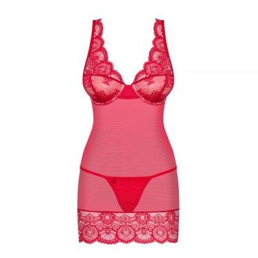 Боді 853-CHE-3 chemise thong red S / M